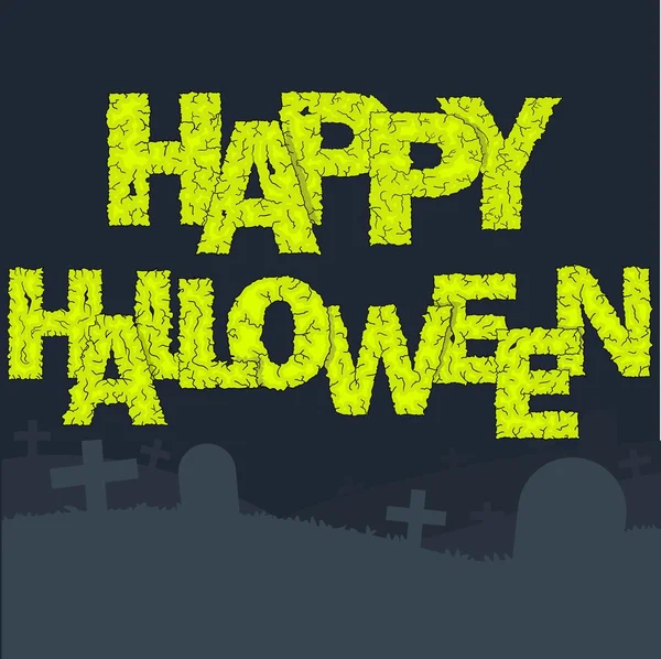 Joyeux halloween _ greeting _ card — Image vectorielle