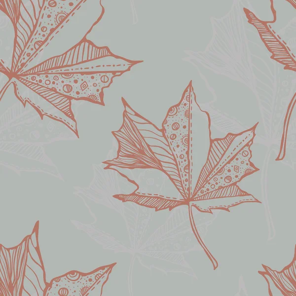 グラフィックの葉のシームレスなパターン — ストックベクタ