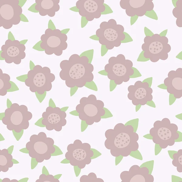 シームレスな花パターン。花の背景 — ストックベクタ