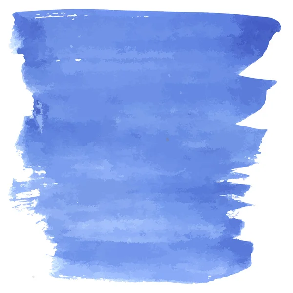 Azul mão desenhada pintura aquarela fundo — Vetor de Stock
