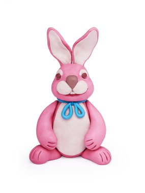 Pembe hamuru tavşan