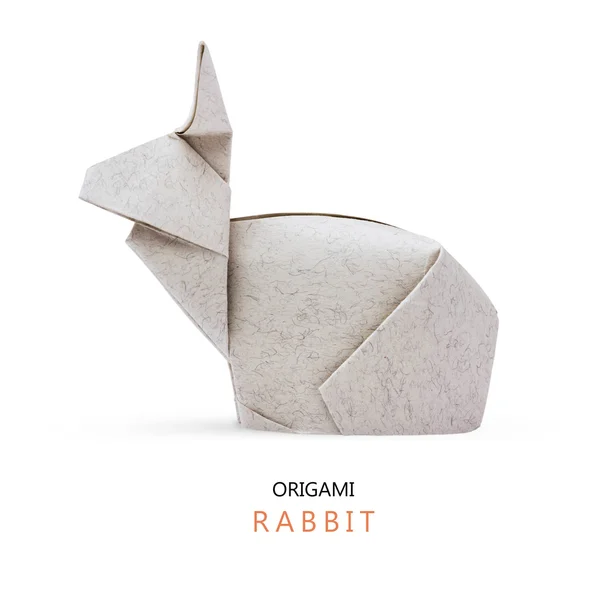 Coelhos de papel de Origami — Fotografia de Stock