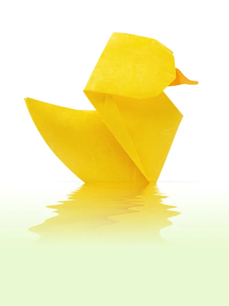 Origami patito amarillo —  Fotos de Stock