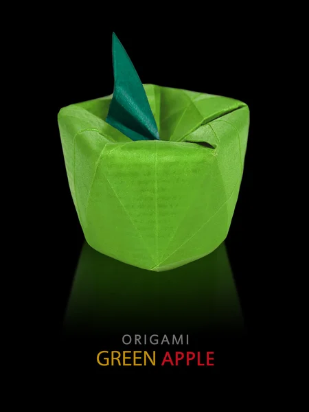 Origami rött äpple — Stockfoto