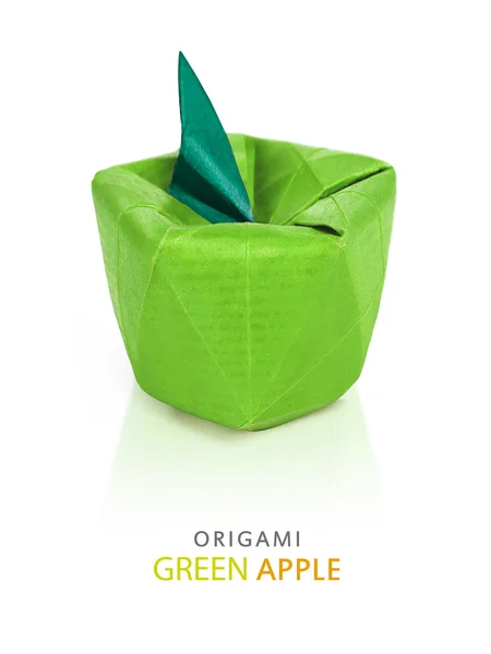 Origami maçã vermelha — Fotografia de Stock