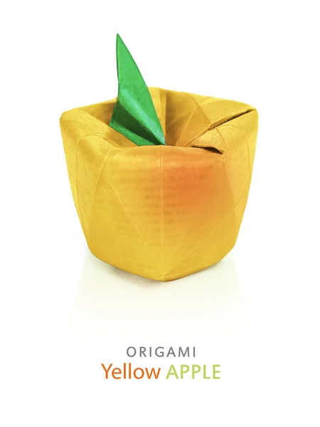 Origami maçã vermelha — Fotografia de Stock