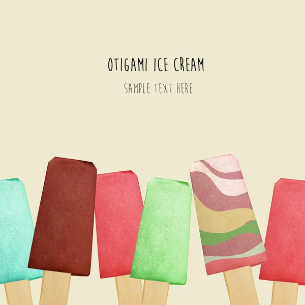 Origami helado esquimal — Foto de Stock