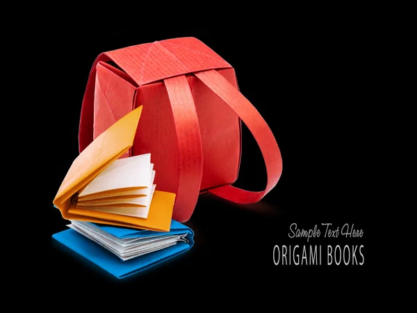 Mochila escolar Origami — Fotografia de Stock