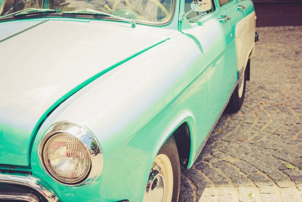 Vintage blue retro automobile — Stock Photo, Image