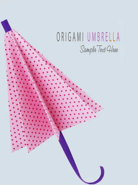 Ombrello Origami rosa — Foto Stock