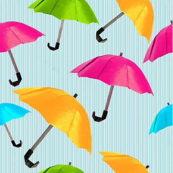 Origami roter Regenschirm — Stockfoto