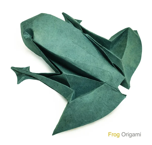 Grenouille en papier Origami — Photo