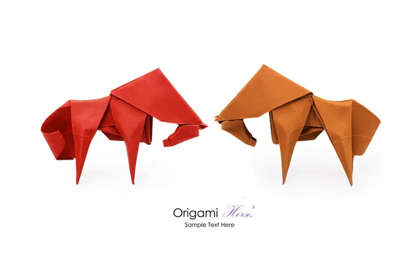 Origami cavalo — Fotografia de Stock