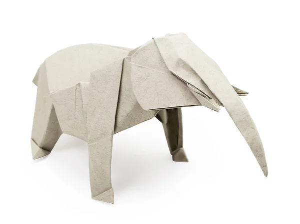 Origami gray elephant — Stock Photo, Image
