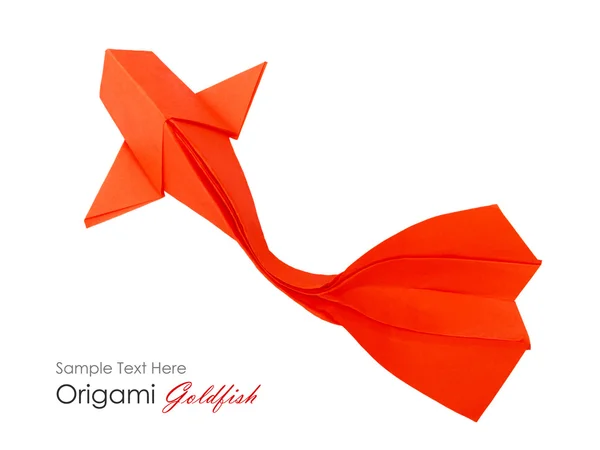 Origami peixe de papel — Fotografia de Stock