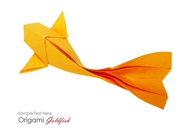 Origami paper fish — Stock Photo, Image