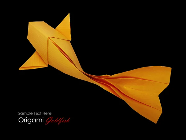 Origami papír ryba — Stock fotografie