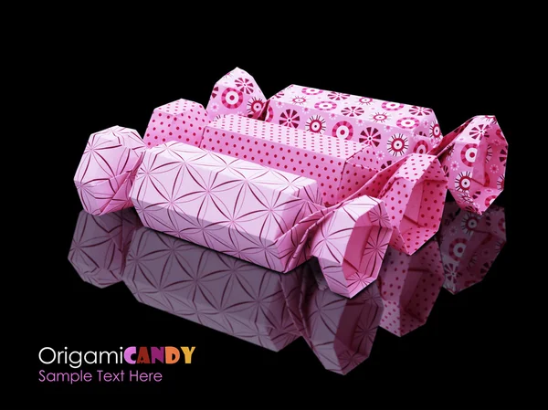 Grupo de doces Origami — Fotografia de Stock