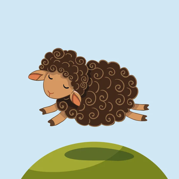 Schapen vector illustratie — Stockvector