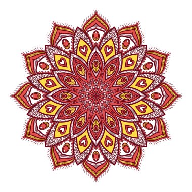 Mandala vektör çizim.