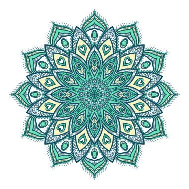 Mandala vektör çizim.