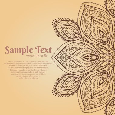 Mandala vektör çizim.