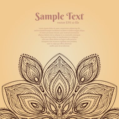 Mandala vektör çizim.