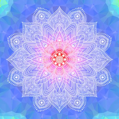 Mandala vektör çizim.