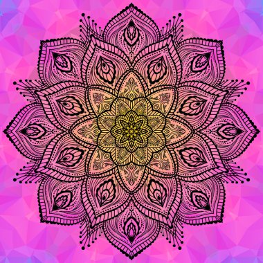 Mandala vektör çizim.