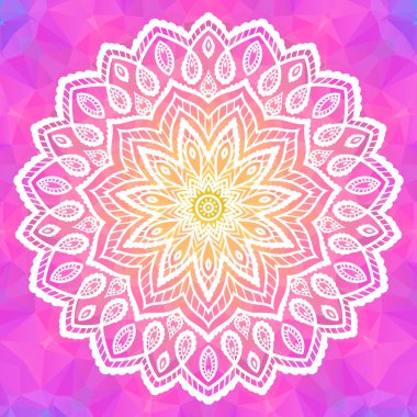 Mandala vektör çizim.