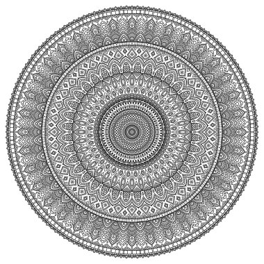 Mandala vektör çizim.