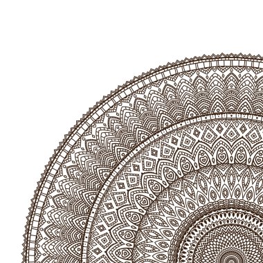 Mandala vektör çizim.