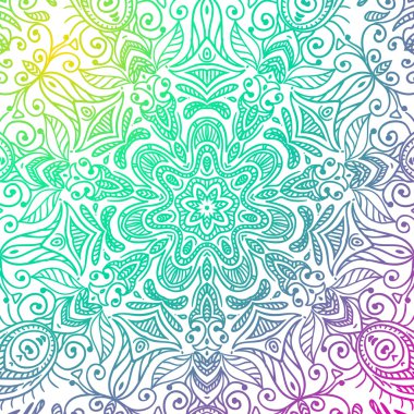 Mandala vektör çizim.