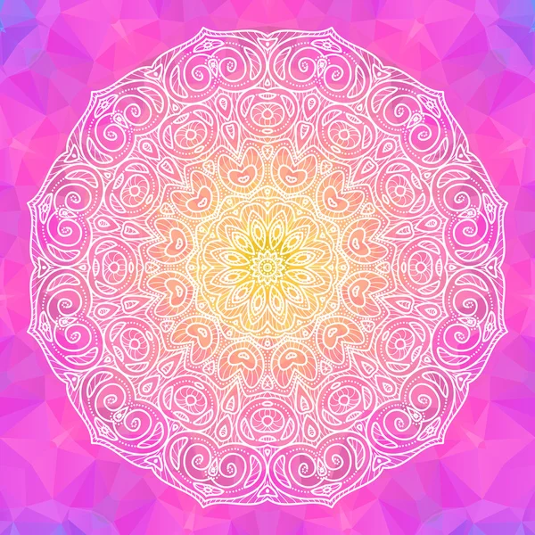 Mandala vectorillustratie. — Stockvector