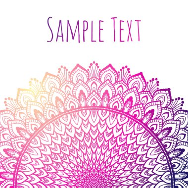 Mandala vektör çizim.