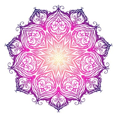 Mandala vektör çizim.