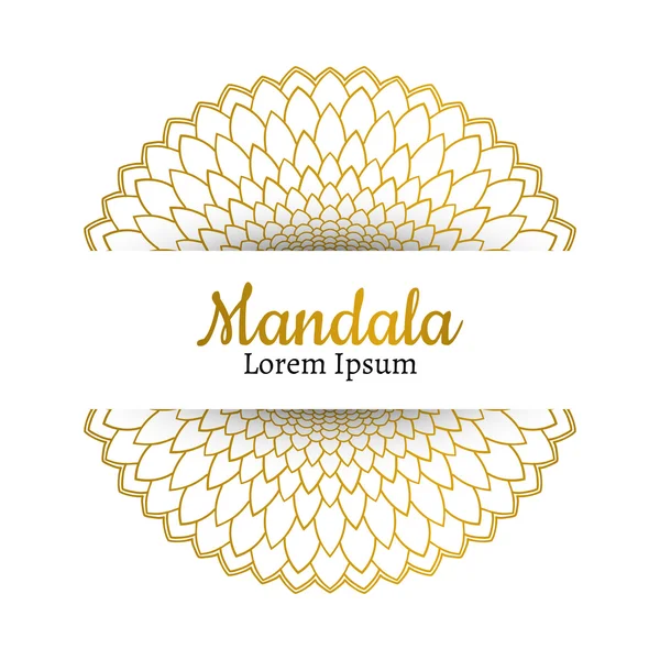 Vector hermoso mandala . — Vector de stock