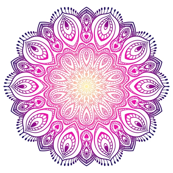 Vektor gyönyörű Mandala. — Stock Vector