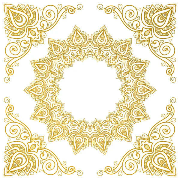 Vector hermoso mandala . — Vector de stock