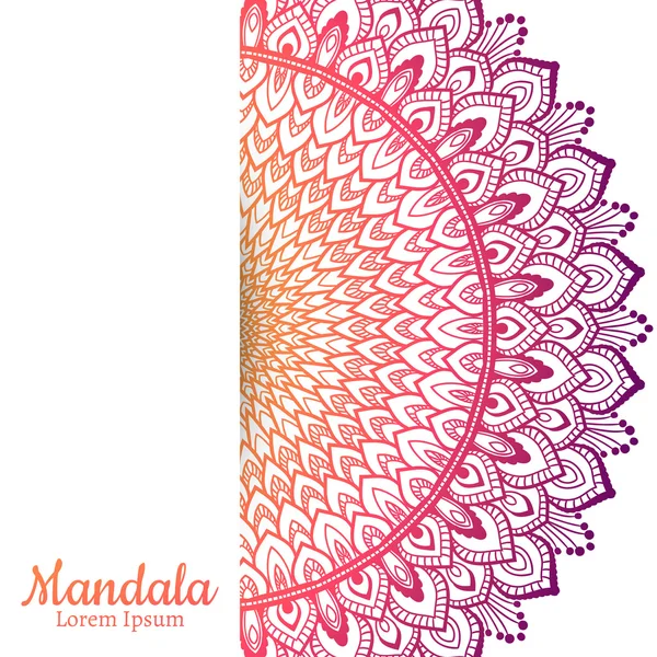 Vecteur beau Mandala . — Image vectorielle