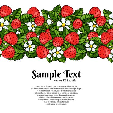 güzel çilek kompozisyon