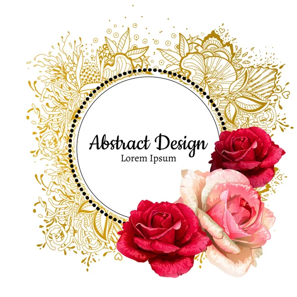 Trandafiri vectoriali ilustrație — Vector de stoc