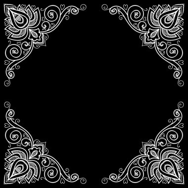 Hint çiçek süsleme.