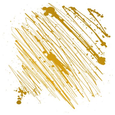 Altın fırça leke ile davet