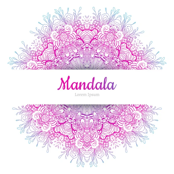 Bellissimo elemento Mandala . — Vettoriale Stock