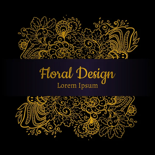 Fond avec un motif floral — Image vectorielle