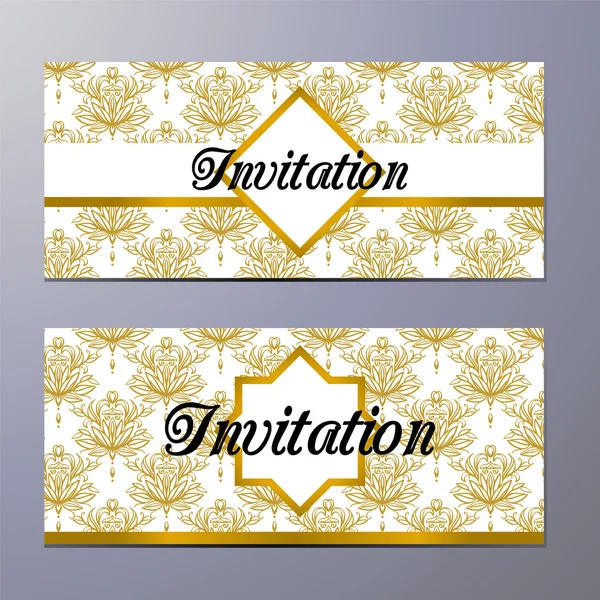 Carte d'invitation Vintage — Image vectorielle