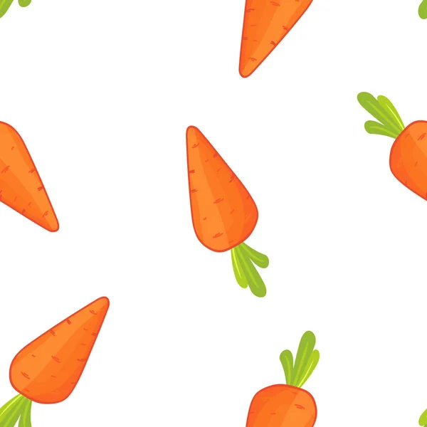 Carrots seamless pattern — Stock Vector