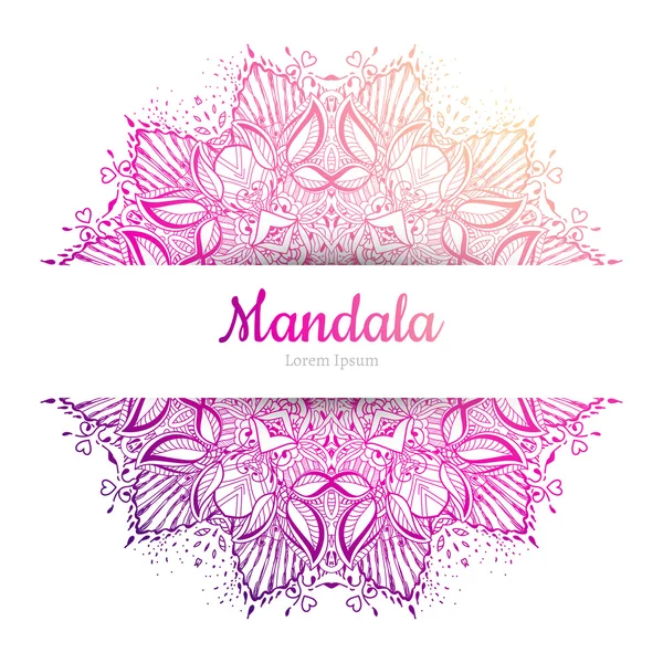 Hermoso elemento Mandala . — Archivo Imágenes Vectoriales