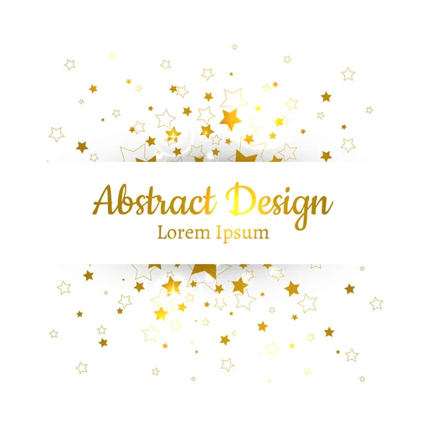 Background with gold stars — Stock Vector